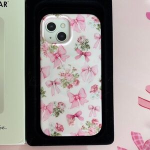 Velvet Caviar iPhone 15 Posie Pink Bows